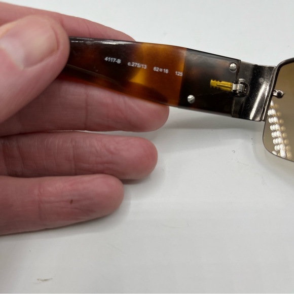 Chanel Crystal CC Logo Sunglasses 4117 B Tortoise Shell Brown - Picture 8 of 9